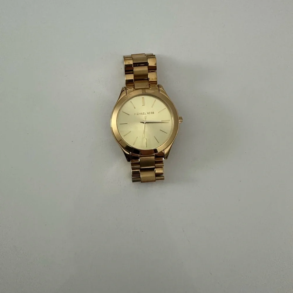 Michael Kors Gold Tone Women's Bracelet Watch NEEDS BATTERY